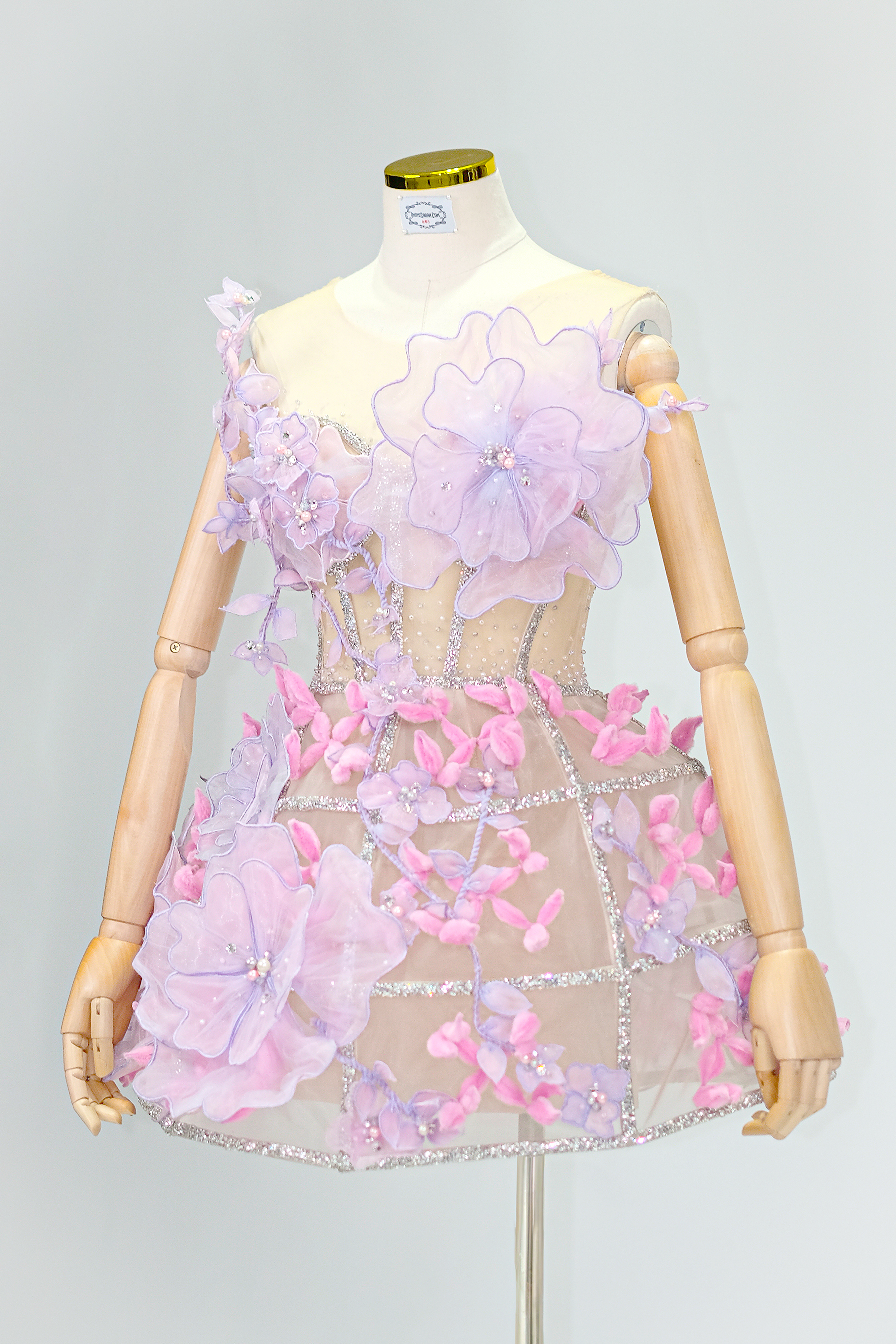 2405011 - PURPLE PINK CRYSTAL CRINOLINE