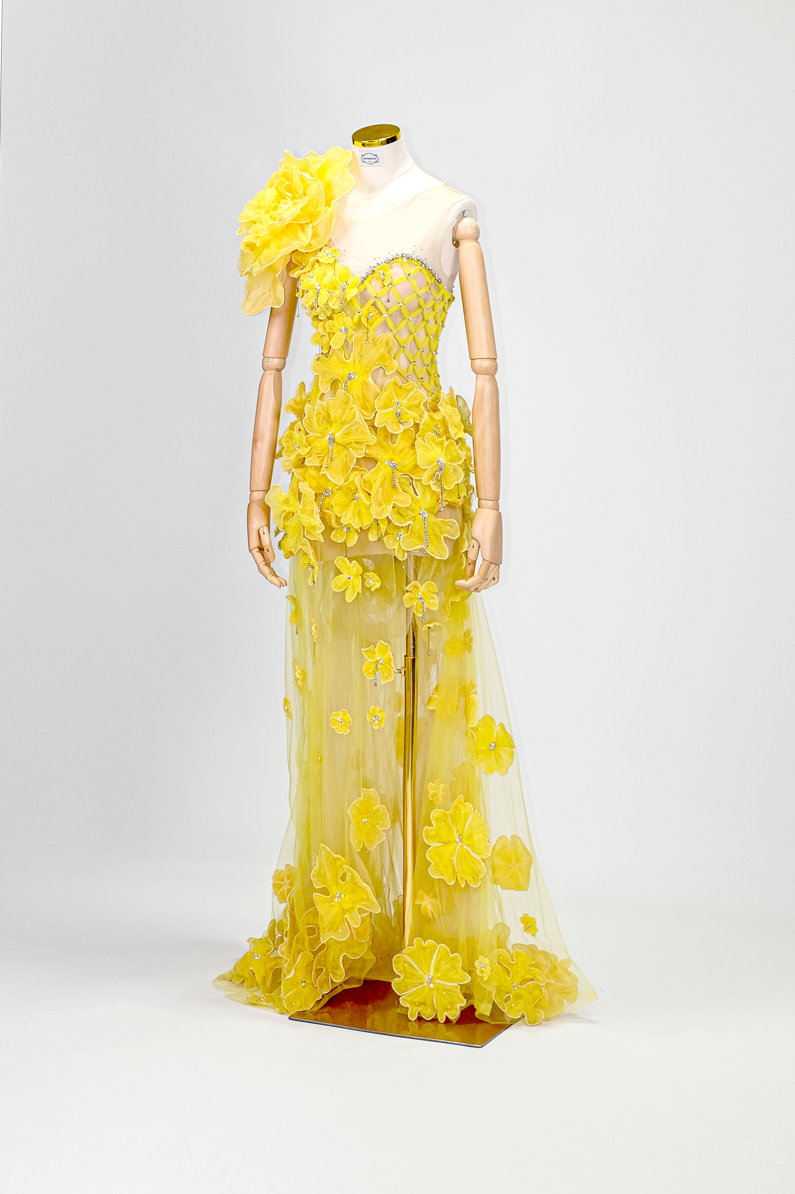 2405023 - YELLOW TULLE FLOWER