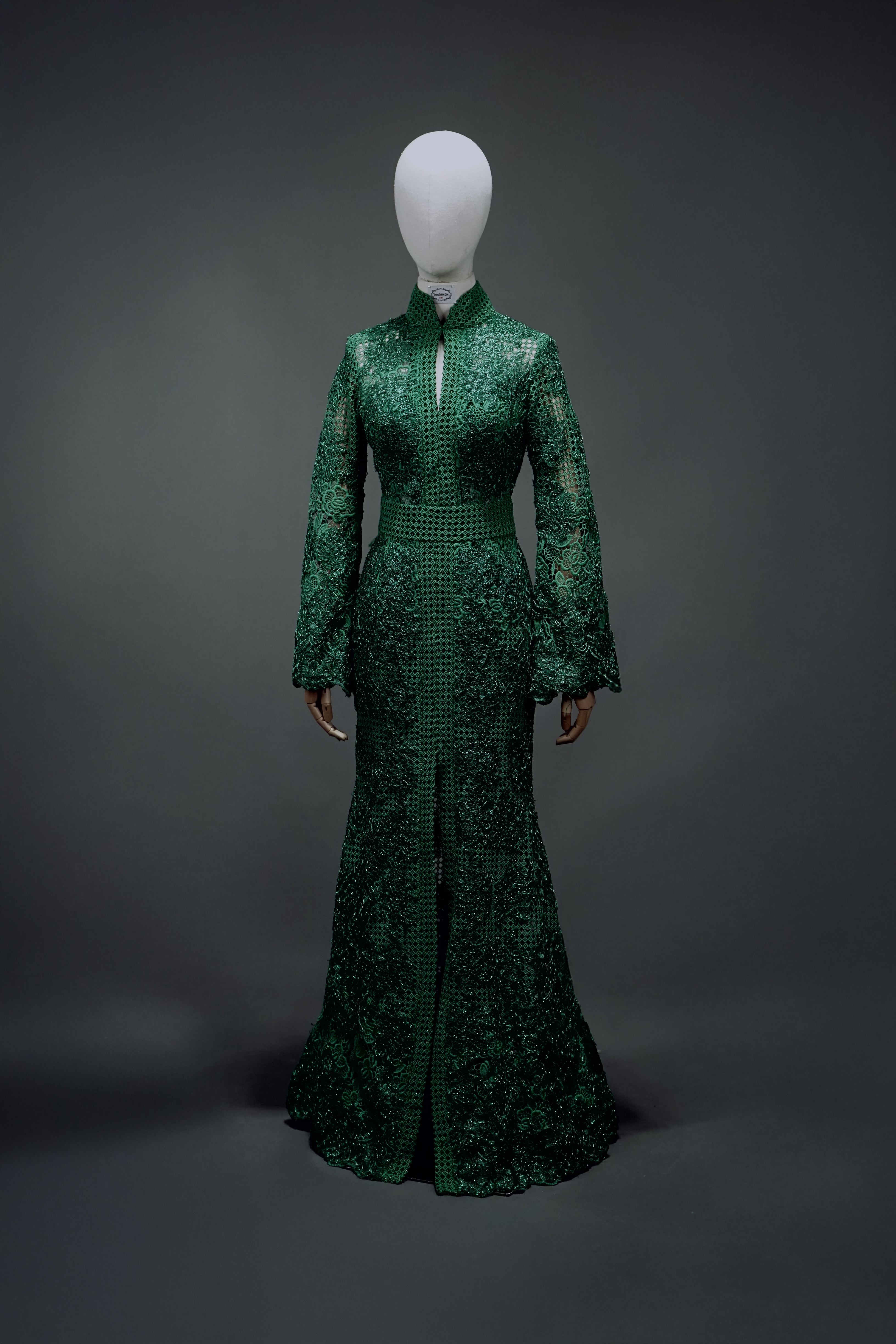 2411015 - DARK GREEN BROCADE