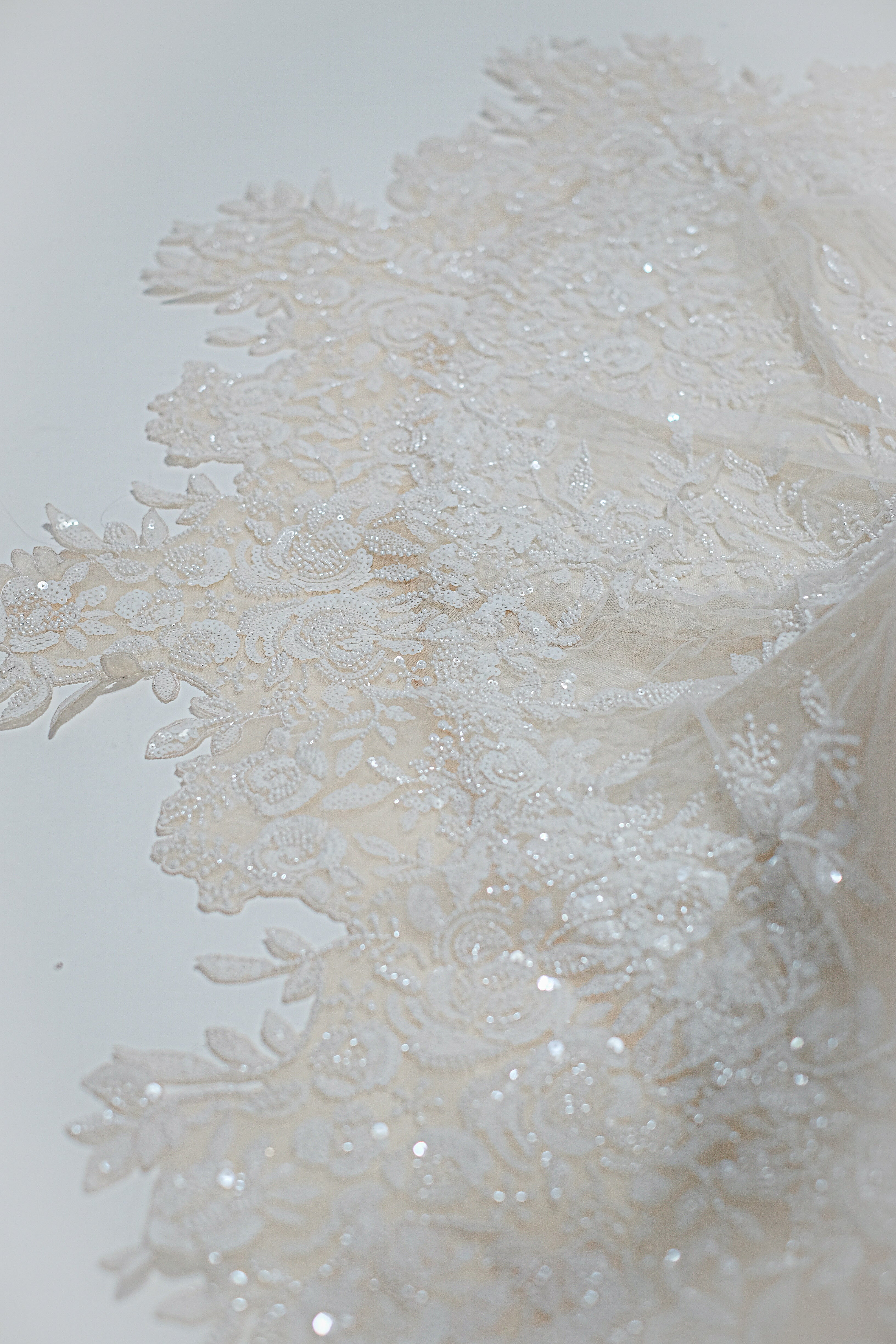 2406016 - BROKEN WHITE PEARLESCENT LACE MIRAGE